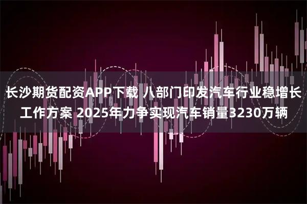 长沙期货配资APP下载 八部门印发汽车行业稳增长工作方案 2025年力争实现汽车销量3230万辆