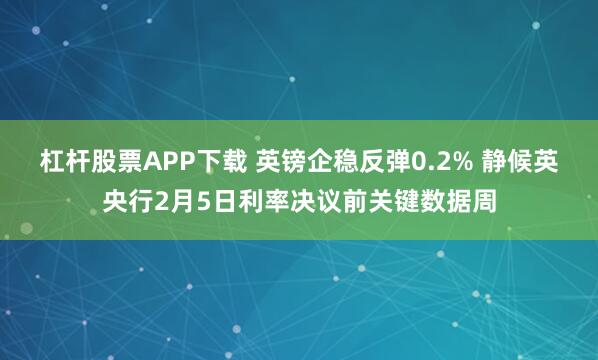 杠杆股票APP下载 英镑企稳反弹0.2% 静候英央行2月5日利率决议前关键数据周